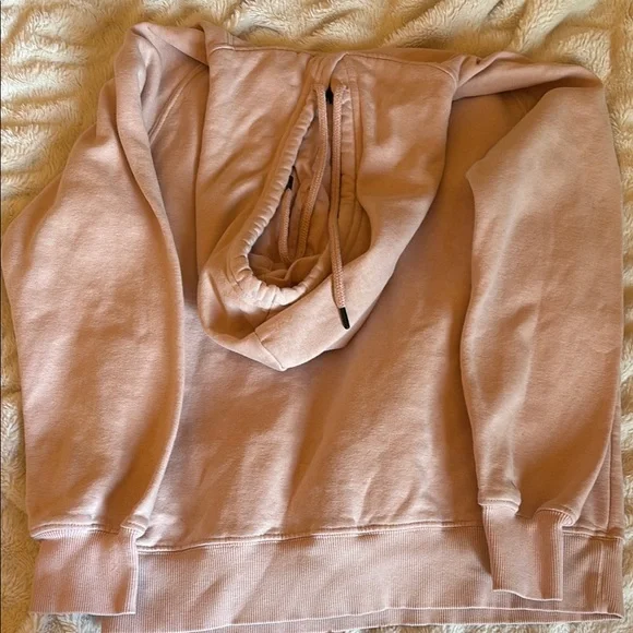 North Face Light Pink Pullover Hoodie - Picture 3 of 4